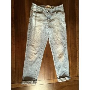 Levis Signature Boyfriend Jeans Womens 4 Denim‎ Faded Distressed Light